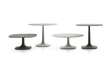 PUSHPAM - Round cement garden side table by B&B Italia Outdoor - view 3